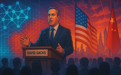 White House AI Czar David Sacks discusses Trump's executive orders on AI innovation and competition with China during a CNBC interview.