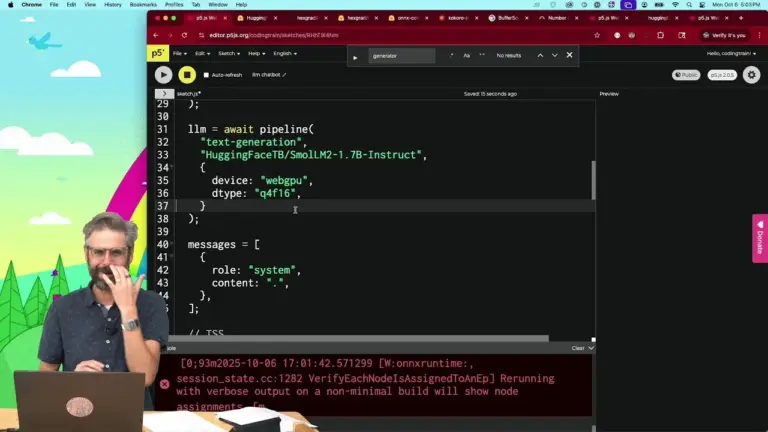 Build a Local Voice Chatbot with p5.js and AI