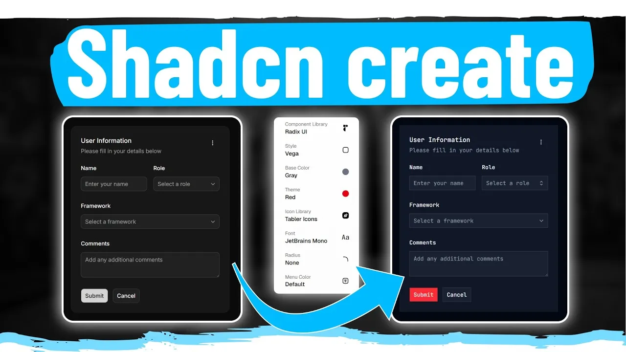 Build Custom Shadcn UI Themes and Projects Easily
