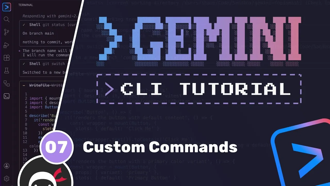 Create Custom UI Components with Gemini CLI Commands