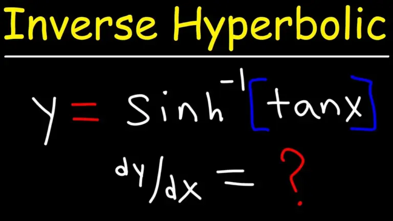 Differentiate Composite Inverse Hyperbolic Trig Functions