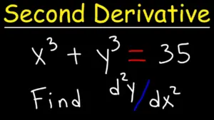 Find the Second Derivative Using Implicit Differentiation