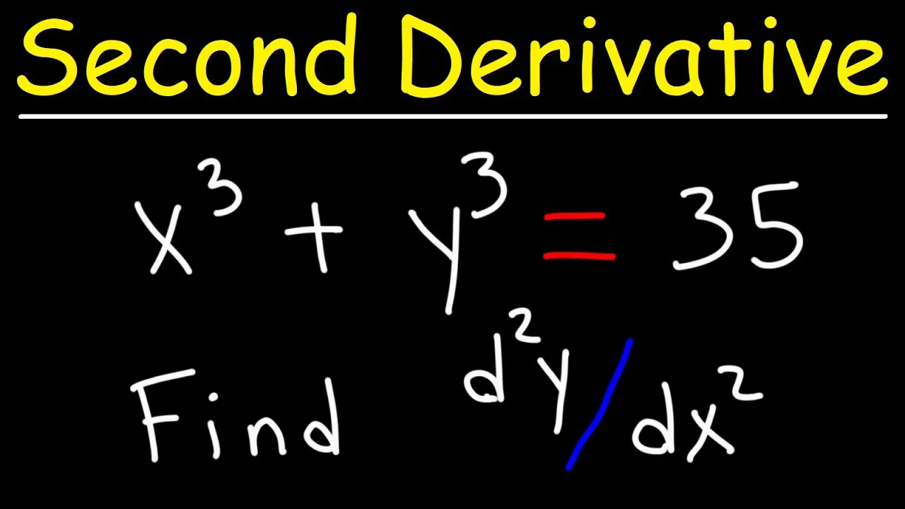 Find the Second Derivative Using Implicit Differentiation