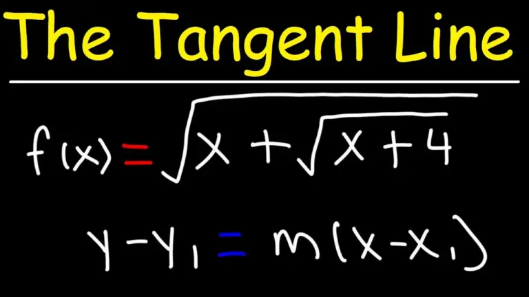 Find the Tangent Line Equation for Composite Radical Functions