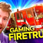 Gaming Firetruck Roars to Life: Ultimate Mobile PC Rig