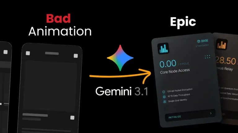 Gemini 3.1 Powers Stunning Animations With Smart Prompting