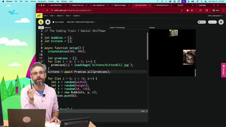 Load Data in p5.js 2.0 with Async/Await