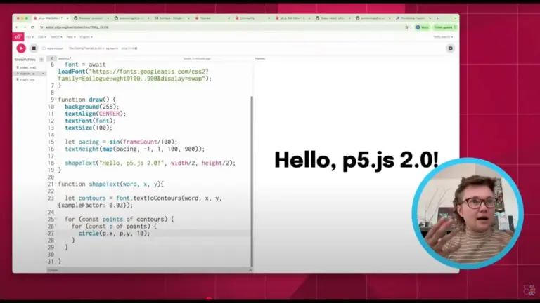 Master p5.js 2.0: Explore New Features and Typography
