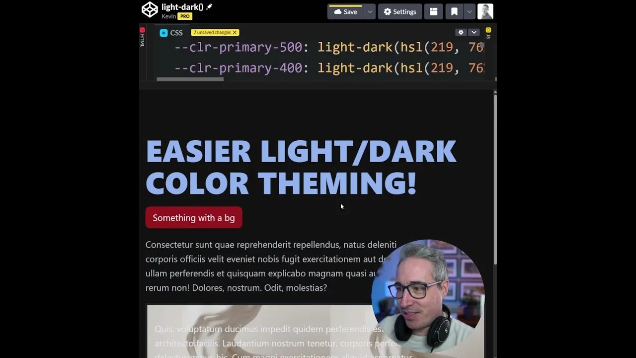 Master Dark Mode: Easy Color Theming with `light-dark()`
