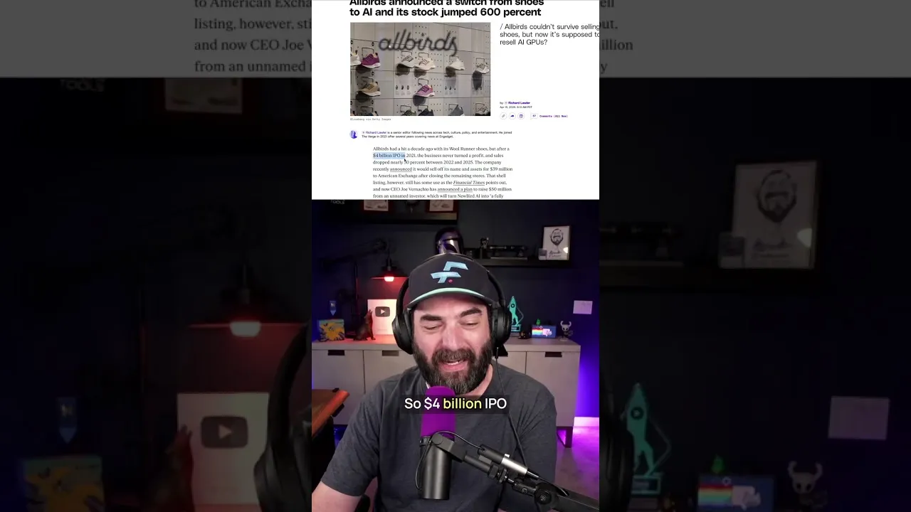 Shoe Seller Allbirds Becomes AI Firm, Stock Surges