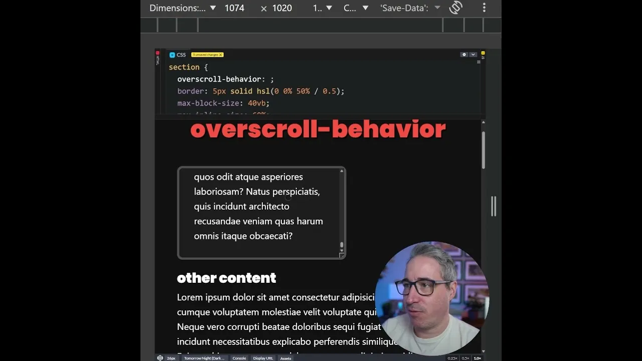 Stop Unwanted Page Scrolling with CSS ‘overscroll-behavior’